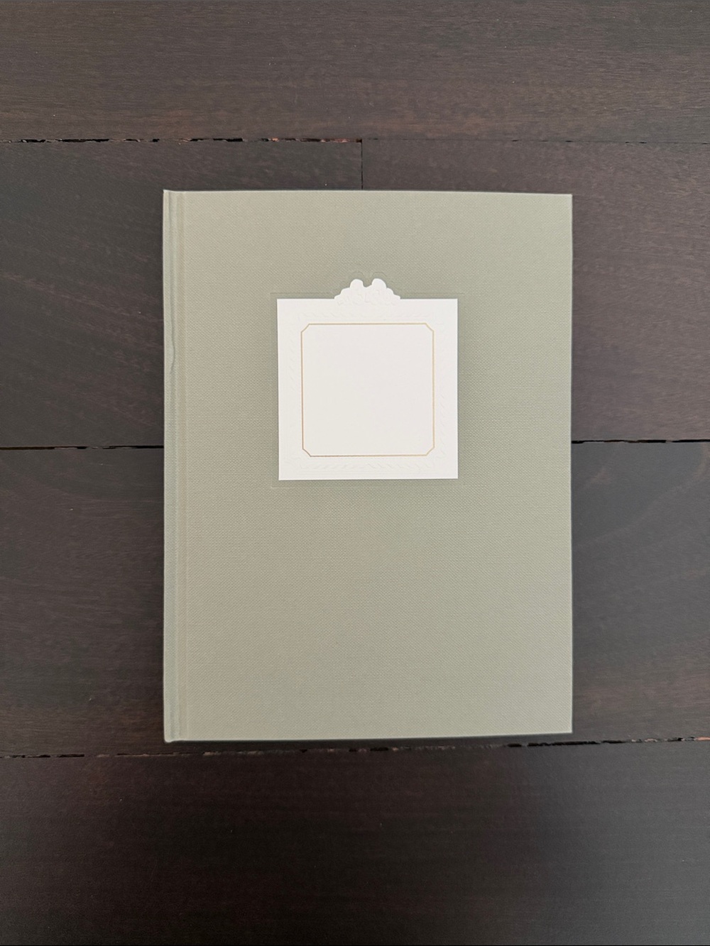 Dior Sage Hardcover Notebook with Label